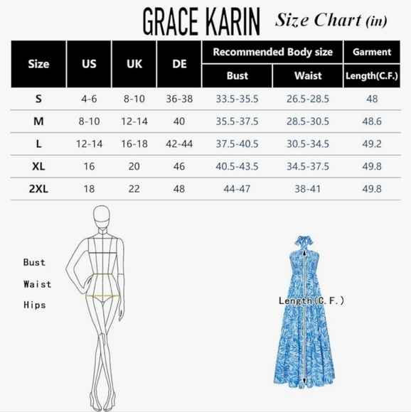 Grace Karin NWT Size Small Halter Neck Maxi Dress - Picture 3 of 4